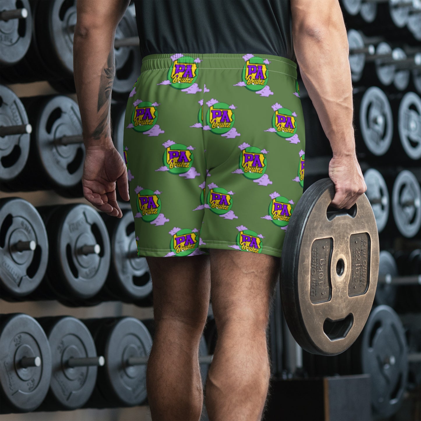 PA Bruhz Pattern Shorts (Kelly Green) (New)