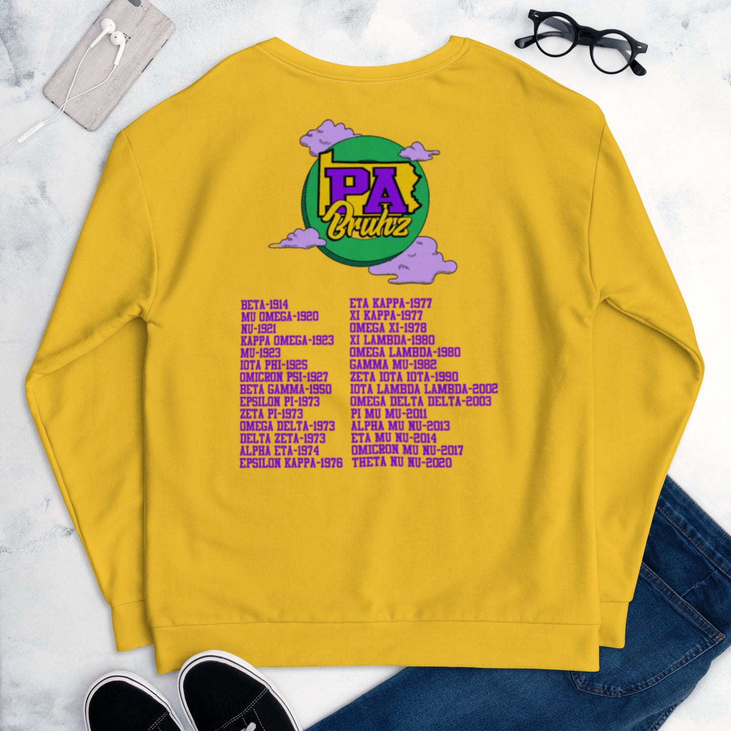 PA Bruhz Crewneck/Long Sleeve (New) (Gold)