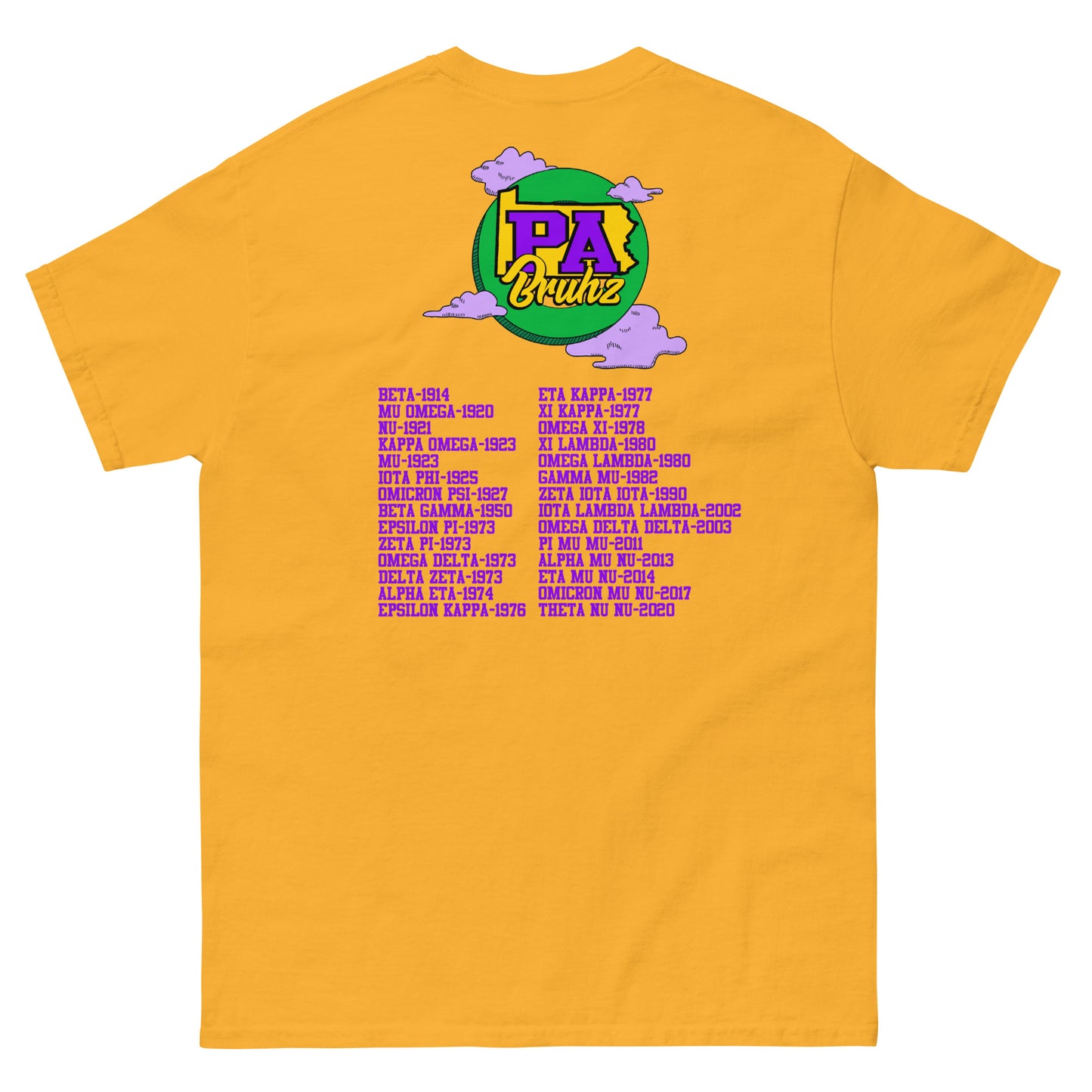 PA Bruhz Shirt (New) (Gold)